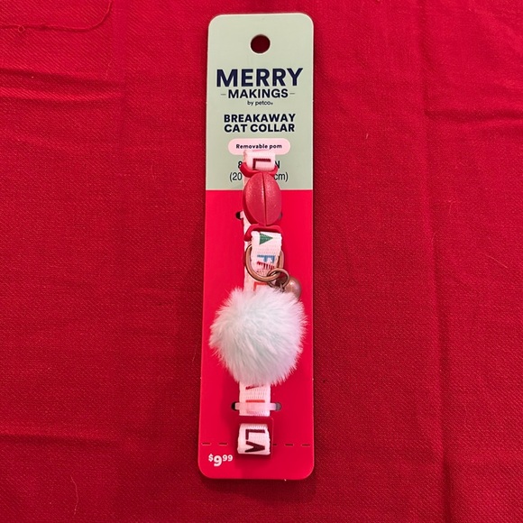 Merry Makings Falala Breakaway Cat Collar with Pom - Picture 1 of 5